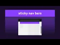 Pure CSS Sticky Header Scrolling Divs and Navbars