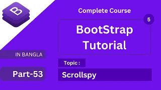 scrollspy in bootstrap 5 tutorial in bangla or how to create scrollspy bootstrap full course bangla