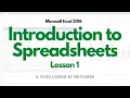 Excel Spreadsheets 101 Learn the Basics with Lesson 1 - Introduction