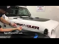 Decal Installation jeep wrangler JL JK TJ hood name vinyl Signs4trucks2go n21