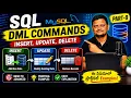 SQL DML Commands in Telugu INSERT UPDATE DELETE in MySQL with Examples sor tutorials