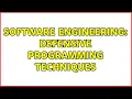 Software Engineering Defensive Programming Techniques 3 Solutions