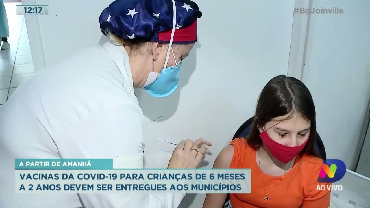 Vacinas da COVID 19 para crianças de 6 meses a 2 anos devem ser entregues aos municípios