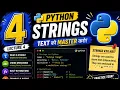 Python Strings Lecture 4 Complete Beginner Course
