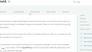 Day 0 Hello World HackerRank Java Code
