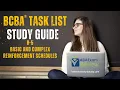 Basic and Complex Reinforcement Schedules B-5 BCBA Task List Study Guide ABA Exam Review
