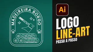 Aprenda a fazer Logo estilo LINE ART no Illustrator!