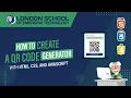 How to Create a QR Code Generator with HTML CSS and JavaScript