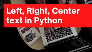 Text Justification in Python