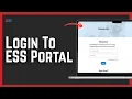 ESS Employee Login How To Login To ESS Portal Employee Self Service 2026