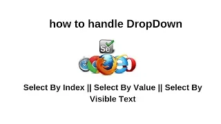 dropdown in selenium webdriver Select By Index Select By Value Select By Visible Text