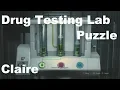Resident Evil 2 Remake Claire 2nd Run - Drug Testing Lab Puzzle