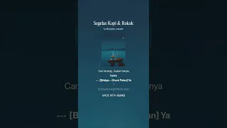 segelas kopi u0026 rokok