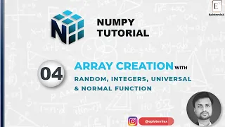 4 Random NumPy Arrays Random Integers Normal Uniform