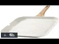SENSARTE Nonstick Ceramic Grill Pan for Stove Tops Versatile Square Grilling Pan