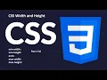 CSS height and width min max height and width part 10 CSS tutorial for beginners in