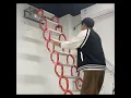 Lagu Wall mounted folding ladder, ladder access to attic