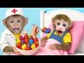 Mono BeBe se convierte en un médico para cuidar a su hermanito BiBi que está enfermo | MONO BEBE ESP