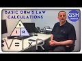 Basic Ohm s Law Calculations V I x R With Examples and Questions