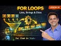 Python For Loops Explained Iterate over Lists Strings Dictionaries Python Tutorial