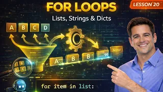 Python For Loops Explained Iterate over Lists Strings Dictionaries Python Tutorial