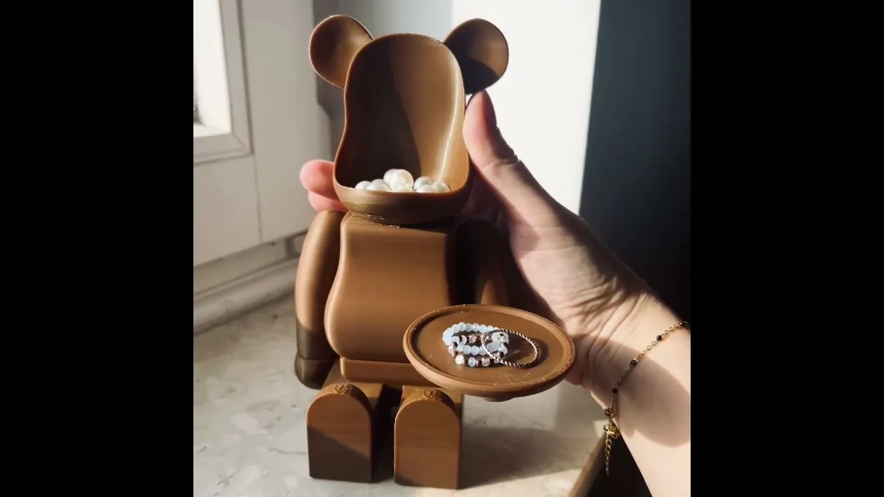 BEARBRICK PLATE CANDLE HOLDER video thumbnail