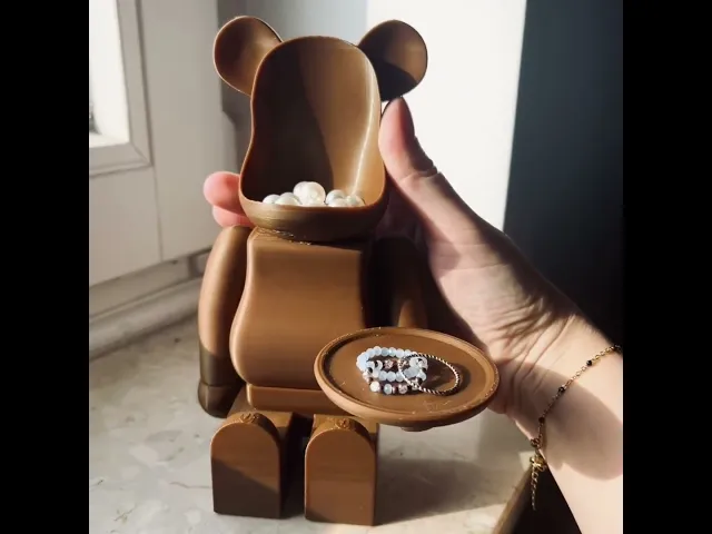 BEARBRICK PLATE CANDLE HOLDER video thumbnail