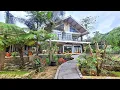 Download Lagu Rumah Villa Mewah Dihiasi Taman Bunga Indah, Air Sungai Jernih  Mengalir Deras