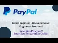 PayPal Selection Process and Interview Preparation Guide for Backend Java Frontend Engineer