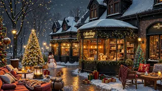 Gently Exquisite Christmas Jazz Music For Unwind Cozy Coffee Shop Ambience Fireplace Sounds 
