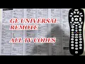 GENERAL ELECTRIC 24922 Universal Remote control all tv codes
