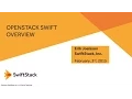 Erik Joelsson - Openstack Swift Overview