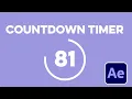 How to Create a Countdown Timer in After Effects
