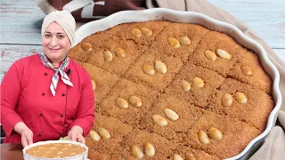 وصفة جديدة رائعة للبسبوسة منال العالم 