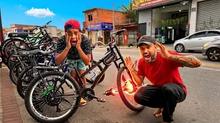 A Bike do Matheus Quebrou, Levei Pra Arrumar na Bicicletaria*