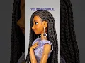 MAKE-OVER I gave the ShopDisney Asha doll a full head of box braids proper cornrows