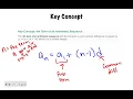 Algebra Concepts Lesson 4-5 Arithmetic Sequences