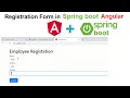 Spring Boot Project Angular Spring Boot Register Login System Tutorial Full Stack Project 2026