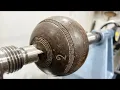 Lagu Woodturning - 1826 Antique Bowling Ball