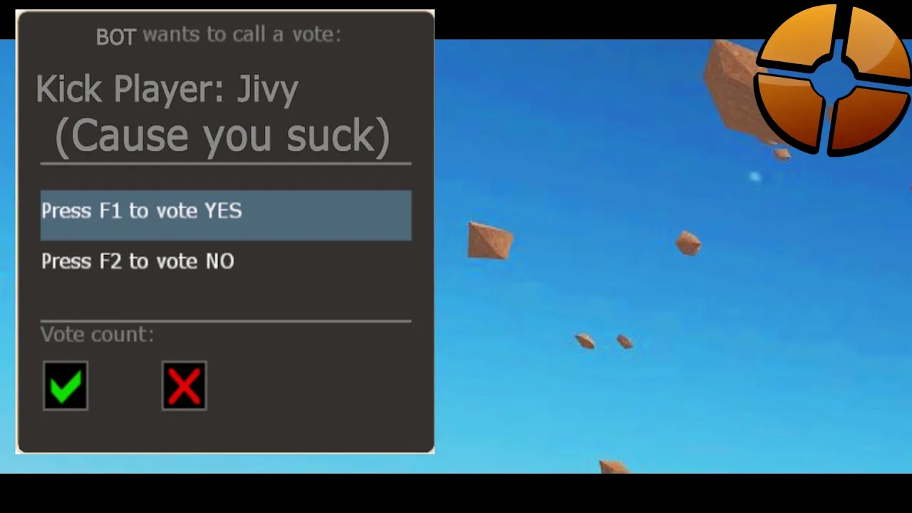 TF2 Bots will vote kick players before you can vote kick the..