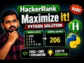 HackerRank Maximize It Solution in Python Step-by-Step Explanation