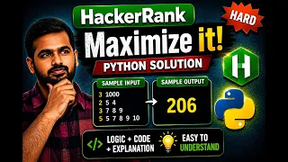 HackerRank Maximize It Solution in Python Step-by-Step Explanation