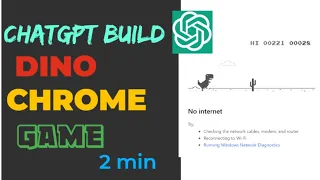 ChatGPT Build Chrome Dino Game in 3 minutes Youtube Automation