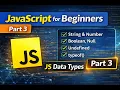 JavaScript for Beginners QA Engineers Bangla - Part 3 Data Types Dynamic vs Static Program