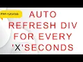 Auto Refresh Page Div After Few Seconds Learn PHP The Right Way