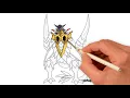 How to draw Step by Step Pokedex 348 Armaldo - How to draw Pokedex 2018