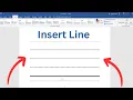 How To Insert a Line In Word For Resume How to Add Line in Word For Resume
