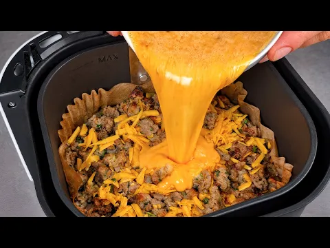 Ground Beef & Egg! WOW Air Fryer Recipe! It's so Delicious that I Cook It 3 times a week!