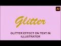 Glitter Effect on Text In Adobe Illustrator creativedreams