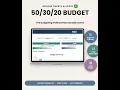 20 Budget Planner Automated Spreadsheet with Chart Progress Bar Transaction Log Any Currency